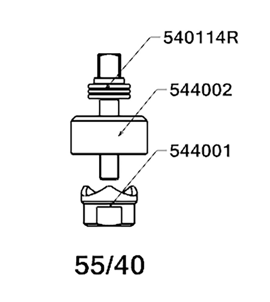 PERFORADOR REDONDO PARA CHAPA  CON RODAMIENTO FORZA SERIE 55